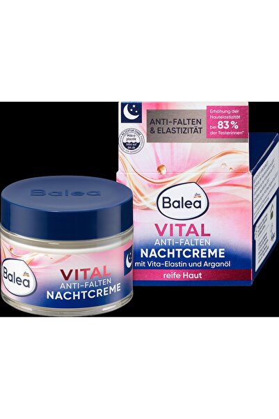 BALEA Cremă de noapte anti-rid, 50 ml - Anti-îmbătrânire