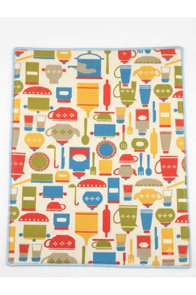 KIZILELMADA Microfiber Dish Mat Water Absorbent Drying Mat Kitchen Countertop Drying Mat