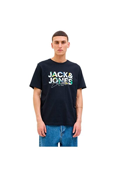 Jack & Jones JJGEPLAS TEE SS CREW NECK 12278523-4776140 Σιέλ