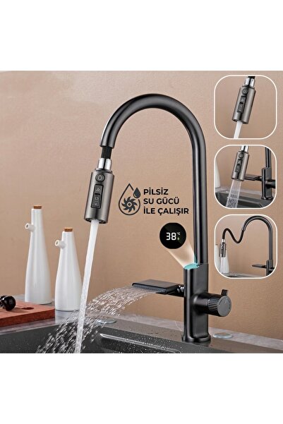 OEM Kitchen Sink Faucet with Purification Outlet, New Digital Temperature Sen...
