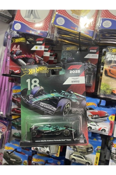 HOT WHEELS Premium F1 2025 Aston Martin Aramco Formula One Team #18 Model Araba