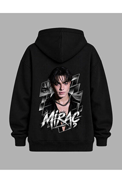 lovver Crush Group Miraç Designed Hoodie with Front and Back Prints, 100% Cot...