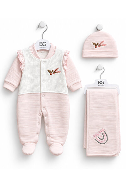 Baby Gift طقم مواليد شتوي 3 قطع مبطن خامة شتوية