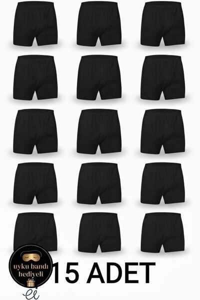 Seher Yıldızı Pack of 15 100% Cotton Comfortable Fit Men's Long Boxer Briefs ...