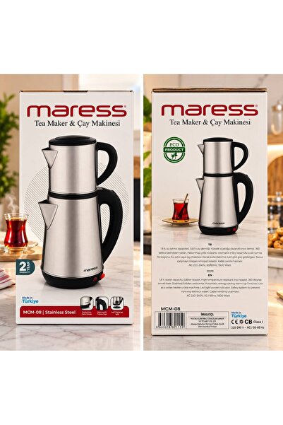 Maress çay makinesi 1500W paslanmaz mcm_08