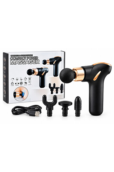 Generic Brand Fascial Massage Gun with 5 Heads & 6 Speeds for Full Body Muscl...