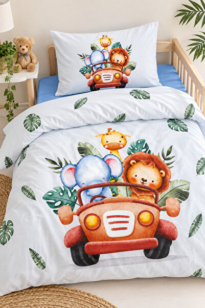 Mou&Kou Special Boxed Printed Baby Bedding Set – Duvet Cover, Sheet, and Pill...