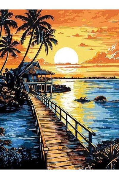 iğne izi 5D Diamond Bead Stone Embroidery Mosaic Tapestry Kit 40X50Cm Gc88789...