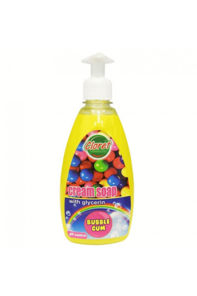 Cloret Săpun lichid, 500ml cu dozator manual, Bubble Gum, cu glicerină, contr...