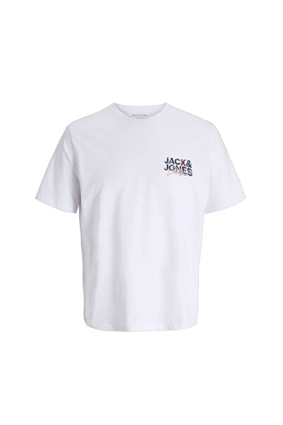 Jack & Jones JJGEPLAS TEE SS CREW NECK 12278523-4878238 Λευκό