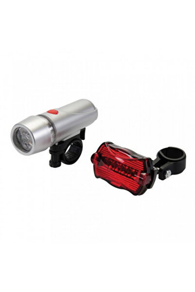 Silverline Set de 2 lumini de bicicletă, față/spate, LED
