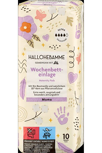 OEM HALLOHEBAMME Absorbante post-partum, 10 buc - Îngrijire femei însărcinate