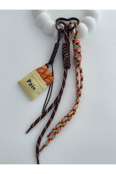 Luparadis Baguette Bread Design Bag Charm Accessory