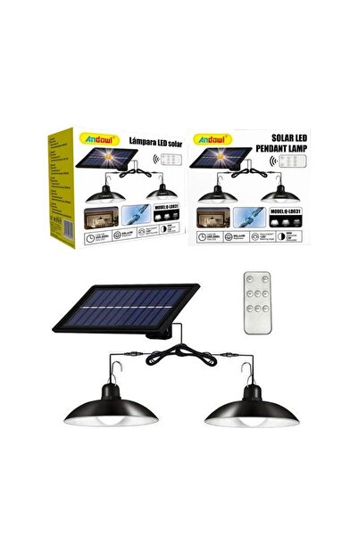 OEM Andowl Ηλιακά φωτιστικά οροφής με πάνελ & τηλεχειριστήριο Q-LD031 - Solar...
