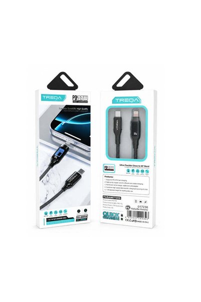 OEM Treqa Καλώδιο USB-C σε Lightning PD 27W Γωνιακό 90° 1.2m CA-80054 - USB-C...