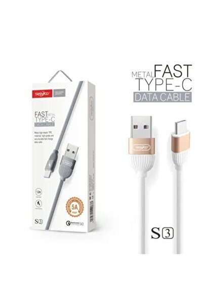OEM Tranyoo Καλώδιο δεδομένων type-C 5A 1.2m S3-C - Fast charger cable