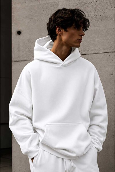 BENROMA 3 Yarn Combed Cotton Hooded Sweatshirt Lr1