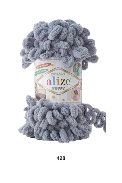 hobi dünyası evim 1 Piece Alize Puffy Hand Knitting Yarn Hand Knitted Heart P...