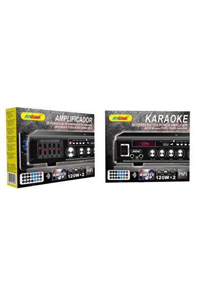 OEM Andowl Ενισχυτής με λειτουργία Karaoke 120Wx2 HiFi Q-GF111 - Karaoke Reve...