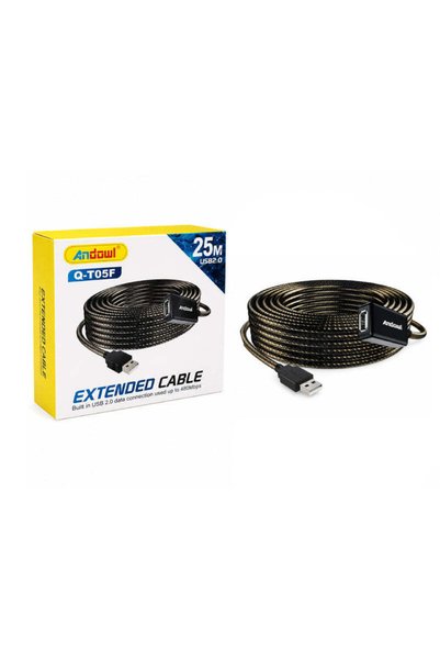OEM Andowl Καλώδιο Επέκτασης USB 2.0 25 Μέτρων Q-T05F - Andowl Q-T05F USB 2.0...