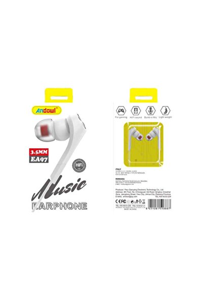 OEM Andowl Ενσύρματα Ακουστικά με AUX 3.5mm EA97 - Earphone