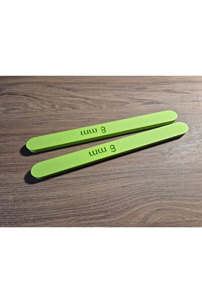 NO BRAND Șine pentru nivelarea și rularea lutului – 8 mm |   Set de 2