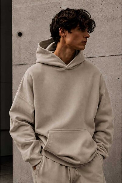 BENROMA 3 Yarn Combed Cotton Hooded Sweatshirt Lr1