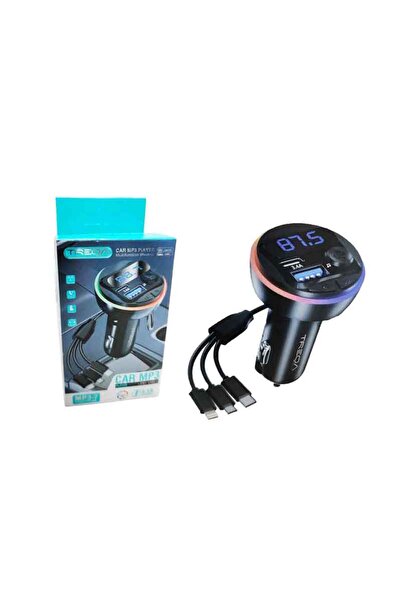 OEM Treqa Πομπός αυτοκινήτου φορτιστής MP3 Player MP-3-7 RGB 3.1A – Car MP3