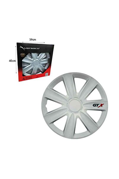 OEM Versaco Σετ Τάσια Αυτοκινήτου 4τμχ 14" Ασημί - Wheel Covers