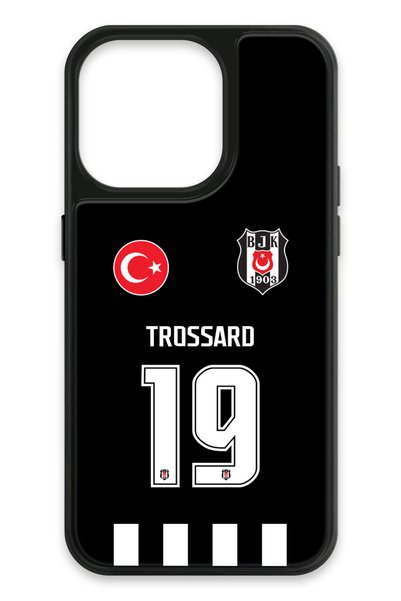 Beşiktaş Leandro Trossard Forma iPhone 14 Pro Case (Glass) - Licensed Original