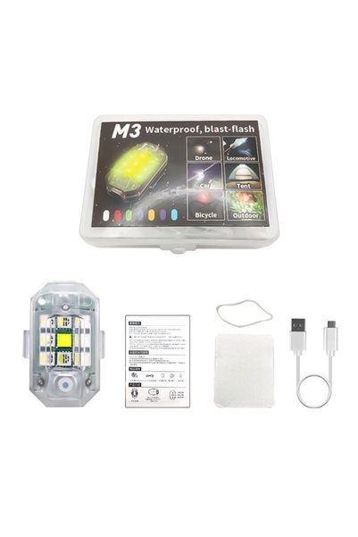 OEM Επαναφορτιζόμενο Φως Ποδηλάτου LED M3 - Waterproof Blast-flash Bicycle Light