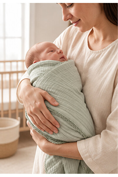 Moi Noi Double Layer Organic Muslin Baby Blanket 75*80 cm