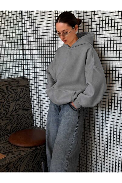 BENROMA 3 Yarn Combed Cotton Hooded Sweatshirt Lq3
