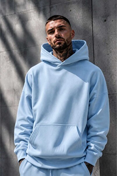 BENROMA 3 Yarn Combed Cotton Hooded Sweatshirt Lr2