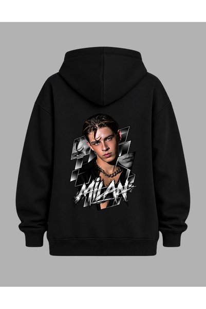 lovver Crush Grup Milan Designed Back and Front Printed Hooded 100% Cotton 3 ...