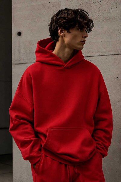 BENROMA 3 Yarn Combed Cotton Hooded Sweatshirt Lr1