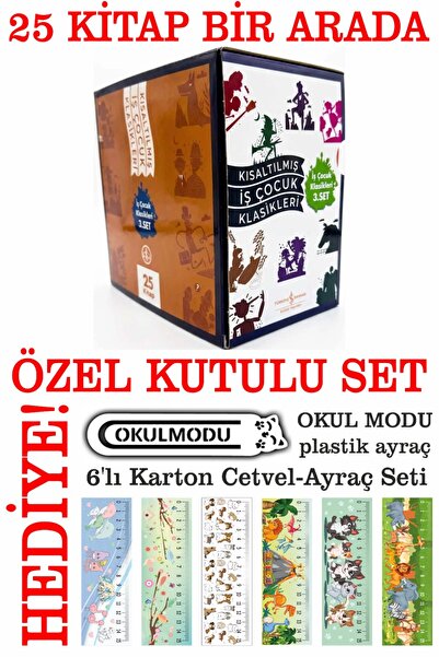 TÜRKİYE İŞ BANKASI KÜLTÜR YAYINLARI Kısaltılmış İş Çocuk Klasikleri 3.Set – K...