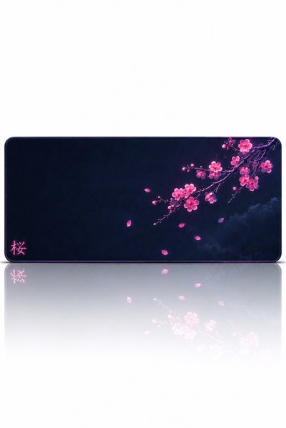 Cristante Zappella Blossom 90x40 XXL Gaming Mousepad Büyük Oyuncu Mouse Pad Dikişli Kenar Kaymaz Taban Masa Matı