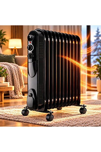 Infiniteea ™   Ηλεκτρική Θερμάστρα Λαδιού, 2500W, 11 Στοιχεία, 3 Επίπεδα Ισχύ...
