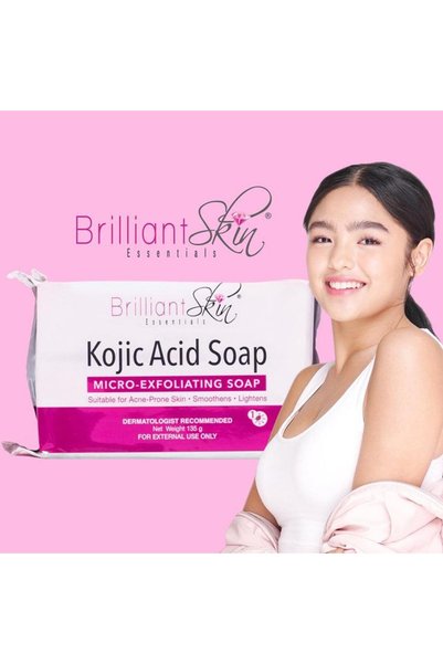 Brilliant Skin Essentials صابون تقشير البشرة بحمض الكوجيك من بريليانت سكين - ...