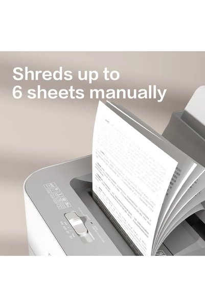 Deli 6-sheet paper shredder ET090 P4 100 Sheets Auto Feed shredderفرامة ورق 6 ورقه ET090 P4 100 Sheets Au