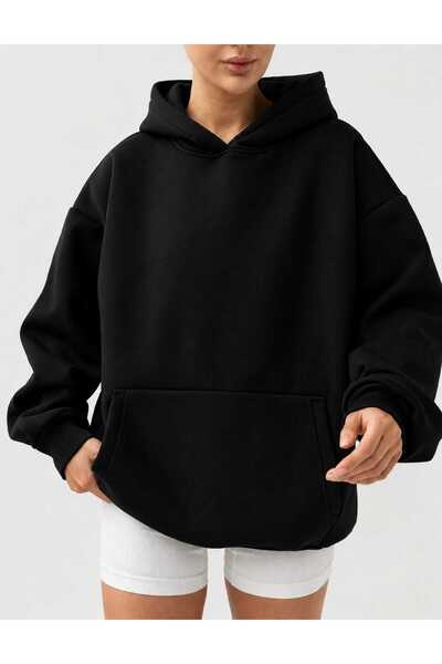 BENROMA 3 Yarn Combed Cotton Hooded Sweatshirt Lr6