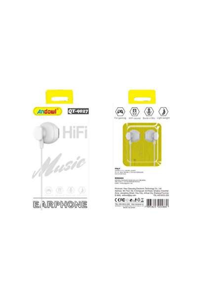 OEM Andowl Ενσύρματα Ακουστικά με AUX 3.5mm QY-9027 - Earphone
