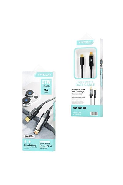 OEM Treqa Kαλώδιο δεδομένων Type-C σε Lightning 3A 27W CA-8904 - Fast Chargin...