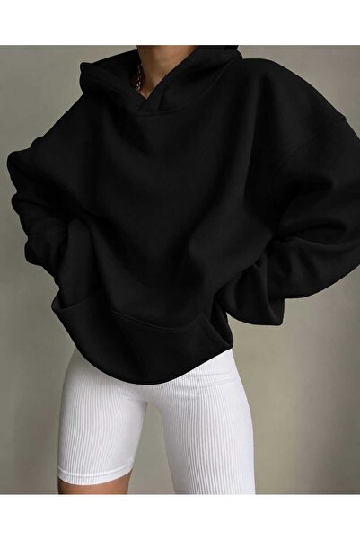 BENROMA 3 Yarn Combed Cotton Hooded Sweatshirt Lr4