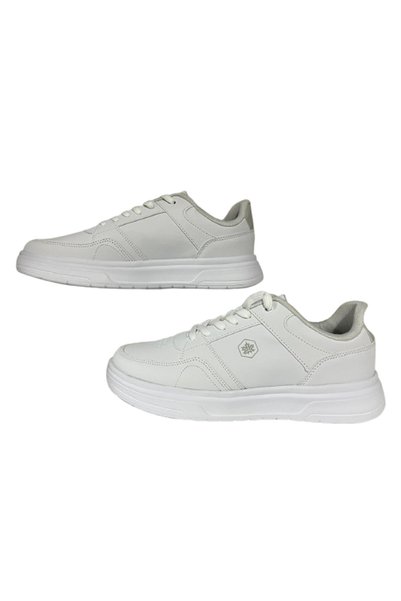 AXION Unisex White Lace-Up Orthopedic Sole Daily Stylish Walking Shoes