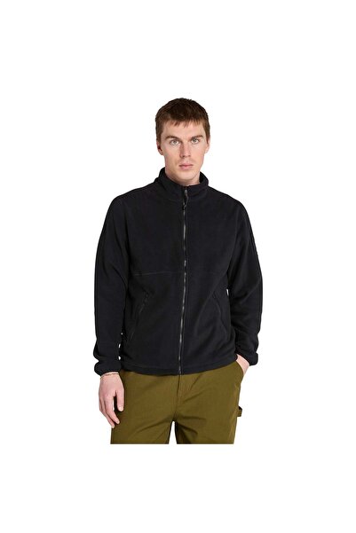 Timberland Fleece Men's Black Stand Collar Jacket