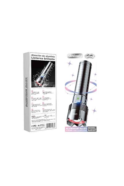 OEM Andowl Ισχυρός Φακός Χειρός Επαναφορτιζόμενος LED Q-D107 - Strong Light F...