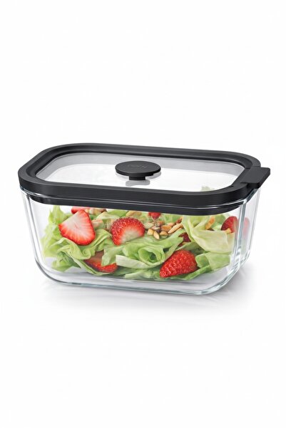 Suo Home Fresca Vacuum Glass Storage Container 800 ml – Airtight Leak-Proof F...