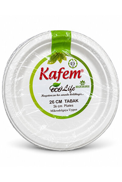 KAFEM ECOLİFE 26CM KARTON TABAK 25'Lİ